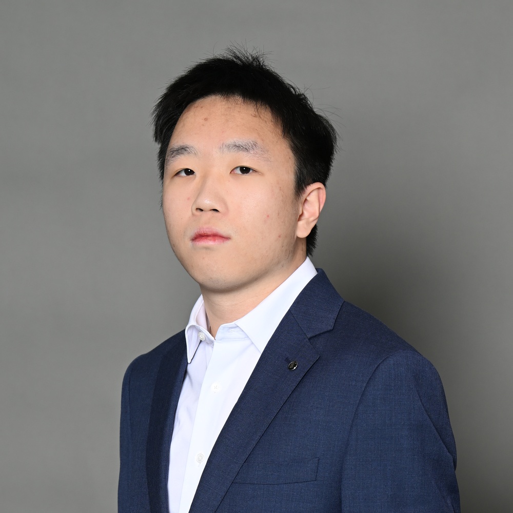 I am Hongjia Huang. I am wearing a navy jacket.